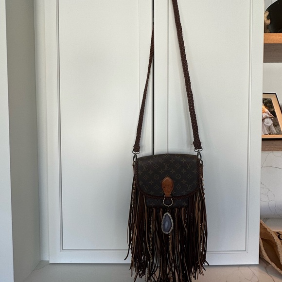 Vintage boho bag, World Traveler in dirty blonde - Picture 11 of 12